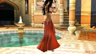 FANTASY GIRL RED BELLY DANCER