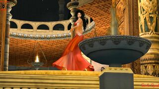 FANTASY GIRL RED BELLY DANCER