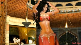 FANTASY GIRL RED BELLY DANCER