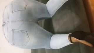 Turkish girl in jeans is pretty hot