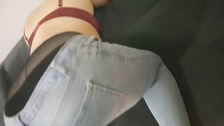 Turkish girl in jeans is pretty hot