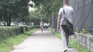 Bulge dick flash on street \ public flashing 2