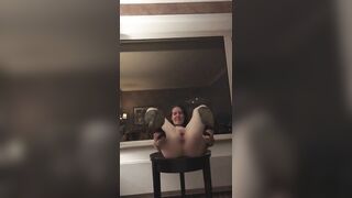 Knee Boots & nothing else - Masturbating on a Table for your Pleasure