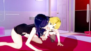 Evangelion — Misato and Ritsuko Threesome(3d Hentai)