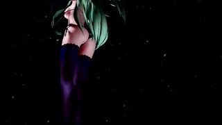 MMD18+ Sexy 4k 60fps Yamakaze Peek a Boo