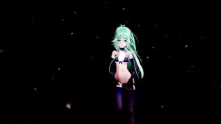 MMD18+ Sexy 4k 60fps Yamakaze Peek a Boo