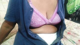 Indian Desi Bhabhi Dammi Enjoying Her Self 54