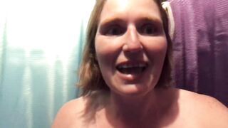 Rachel Wiggler flexing her pecs as a video answer to being asked how strong she is Part 1