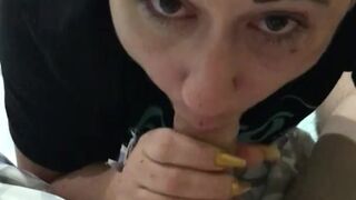 Swallowing Daddy's hot CUM before bed