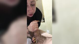 Swallowing Daddy's hot CUM before bed