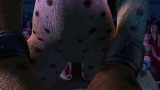 Cheetah Girl lap dance furry fuck cosplay video game 3d