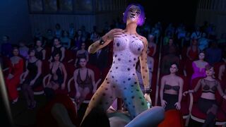 Cheetah Girl lap dance furry fuck cosplay video game 3d