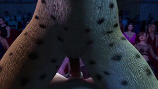 Cheetah Girl lap dance furry fuck cosplay video game 3d