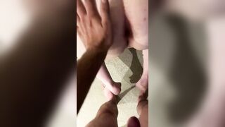 bunny cums from a deep ass fuck.. gets anal creampie ????