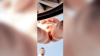 Busty Hitch-hiker girl gets fucked in the parking lot. POV