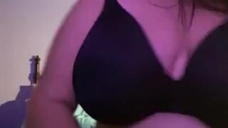 BBW strips from soaked diaper, pees and rubs one out.