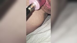 Step sister uses new fuck machine