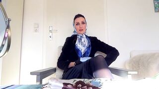 Headscarf Mistress: Horny jerk off instructions for cloth wankers