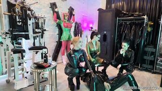 Peedolly a Rubbertoy and 3 nasty Rubber Goddesses