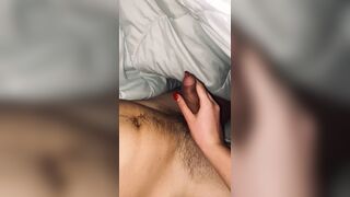 Wife masturbates my dick that tears open panties