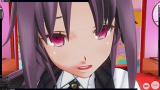 3D HENTAI Konno Yuuki loves cum in her pussy