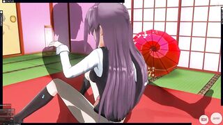 3D HENTAI Konno Yuuki loves cum in her pussy