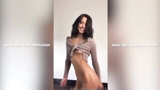 TEEN DOES NAUGHTY TIKTOK DANCE - Karli Mergenthaler