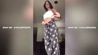 Teen does "BUSS IT" TIKTOK NAKED - Karli Mergenthaler