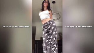 Teen does "BUSS IT" TIKTOK NAKED - Karli Mergenthaler