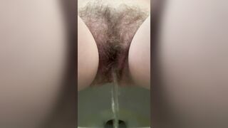 Pissing compilation hairy pussy