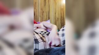 Fucking my wet pussy with my dildo