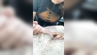 Cheating Milf sucks dick in car