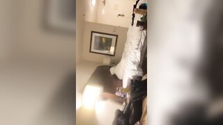 Quicky blowjob reverse cowgirl