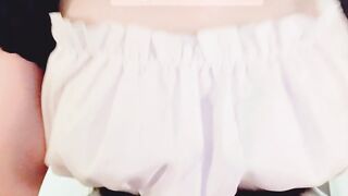 Maid's nipple masturbation