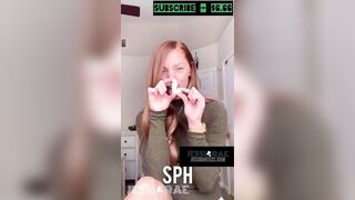 Petite Redhead does Outfit Change Tiktok Style