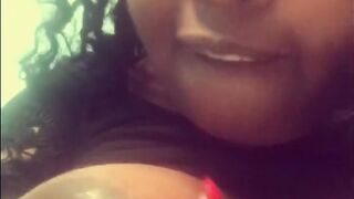 Ebony BBW Tits and Pussy Play