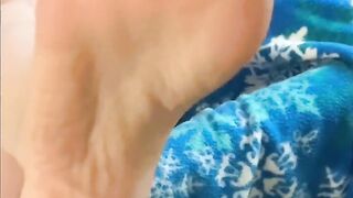 Foot fetish and up close titty teasing