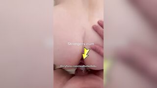 Wife comes back to room filled with strangers cum