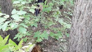 Exhibitionist girl in the forest masturbated for sex with my girlfriend - IkaSmokS