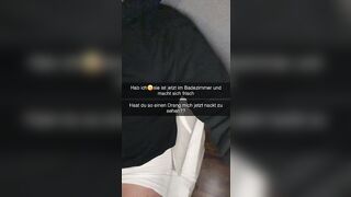 German Girl cheats with Best Friend on Snapchat