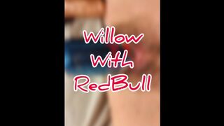 Fucking a huge RedBull can