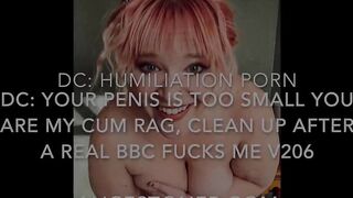 V206 Cuckold: Lick the cum from my oozing cunt after a BBC Fucks me hard