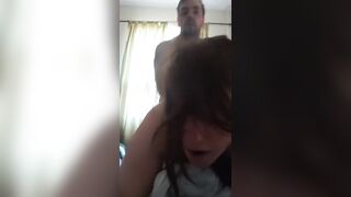 FUCKING HIS GIRLFRIEND MILF DOGGYSTYLE WHILE SHE MOANS