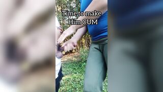 Horny Wife Sucks COCK in a PUBLIC PARK