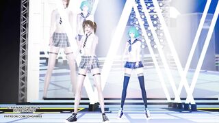 [MMD] Taylor Swift - Shake It Off Doa Tamaki Misaki Hot Teen Sexy Dance 4K School Uniform