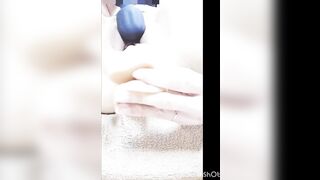 Nighttime routine Dildo & electric massager masturbation with wide open pussy Dildo/Masturbation/Too