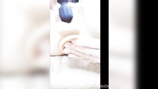 Nighttime routine Dildo & electric massager masturbation with wide open pussy Dildo/Masturbation/Too