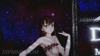 MMD R18 Misaka Ver5.6 - Twice - I Can't Stop Me Beach Stage 1296