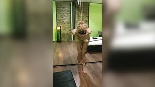 Shibari session for blondie MILF