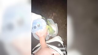 Alternative Slut sucks Big Dick in a Public Park